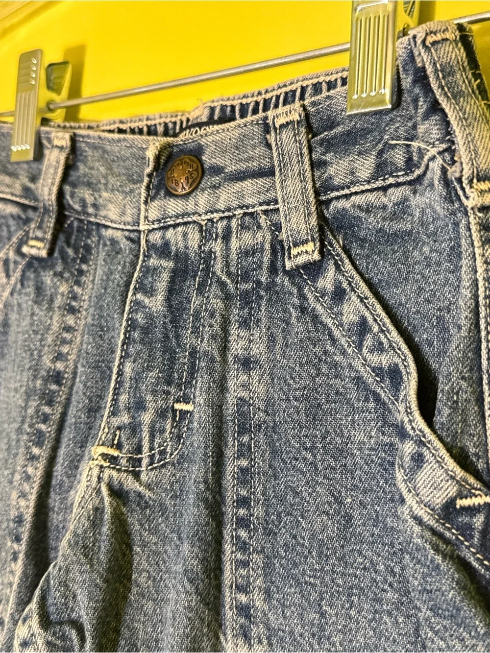 OshKosh B'gosh Dark Blue Kids Cargo Jeans
